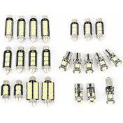 Resim Dofolink 23 Adet 5050 Smd Led Araç Içi Ampulleri - Gövde, Kapı, Plaka Işıkları - 6000k Beyaz Işık - Kolay Kurulum - 50.000 Saat Ömür 