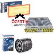 Resim Fiat Egea 1.4 Benzinli Fire Bosch Filtre Bakım Seti 2015-2020 