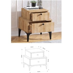 Resim Decormet Albero Komodin Safir Meşe Safir Meşe 