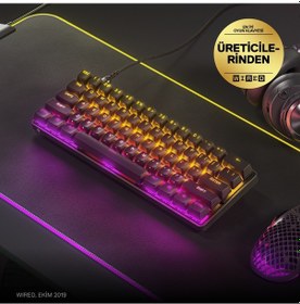 Resim Steelseries Apex 9 Mini RGB UK Mekanik Oyuncu Klavye 