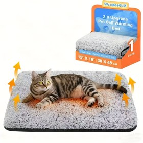 Resim Ultra Sıcak Köpek & Kedi Matı, Sonbahar/Kış Isıl Pet Yatağı, 2.0 Geliştirilmiş Çift Katmanlı Izolasyonlu Folyo Isınma Pedi, Kabin ve Zeminler için Tüylü İsıyla, Çıkarılabilir Makinede Yıkanan Kaplama, Kaymaz Evde Dış Mekanda Termal Kennel Mattresi, 2 Boyutta, Termal Mat,Yalıtımlık Ped,Dayanıklı Malzeme,Isıtmalı Evcil Hayvan Matı,Köpek Sahipleri İçin,Kedi Sahipleri İçin 