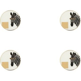 Resim Porland Wild Life Zebra Bardak Altlığı 10cm 4'lü 04alm006624 