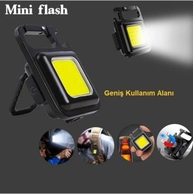Resim Larimar 30 Ledli Mıknatıslı Mini Anahtarlık Flash Kamp Lambası - 9022183123308lmr Çok Renkli 
