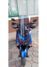Resim N-max 125 Ve 155 2015-2020 Uyumlu Uzun Tur Camı 58cm Füme 