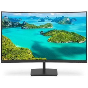 Resim Phılıps 23.8" 241E1SC-00 IPS 4ms 75HZ VGA HDMI Fhd Curved Monitör 