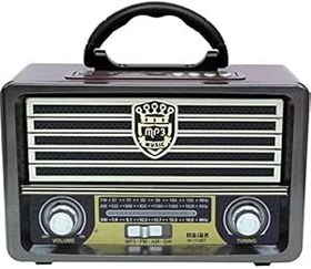 Resim Meier M-113BT Şarjlı Nostaljik Bluetooth Hoparlör Fm Radyo USB/SD/MP3 