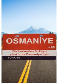 Resim Osmaniye Şehir Temalı Plaka Sök-tak Pratik Yeni Nesil 