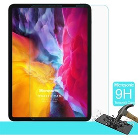 Resim Apple iPad Pro 12.9'' 2021 5. Nesil (A2378-A2461-A2379-A2462) Temperli Cam Ekran Koruyucu Microsonic