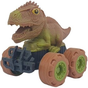 Resim Sürtmeli Dinazor Arabalar 12 Cm - H-20 - Stegosaurus -kahverengi Çok Renkli 