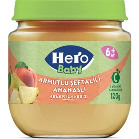 Resim HERO Baby Armutlu Şeftalili Ananaslı Kavanoz Maması 125g 