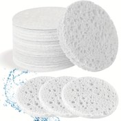 Resim 30 adet Doğal Kozmetik Spa Süngeri - Hipoalerjenik, Alkol İçermeyen, Kokusuz Yüz Temizleme ve Peeling Pedleri Makyaj Çıkarma, Günlük Cilt Bakımı, Güzellik Temel Ürünleri | Doğal Malzeme Süngeri | Dayanıklı Makyaj Çıkarma, Güzellik Süngerleri 