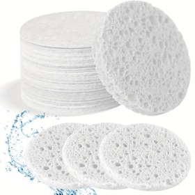 Resim 30 adet Doğal Kozmetik Spa Süngeri - Hipoalerjenik, Alkol İçermeyen, Kokusuz Yüz Temizleme ve Peeling Pedleri Makyaj Çıkarma, Günlük Cilt Bakımı, Güzellik Temel Ürünleri | Doğal Malzeme Süngeri | Dayanıklı Makyaj Çıkarma, Güzellik Süngerleri 