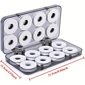 Resim Bir Adet 16 Eksenli Ana Hattı Makaralı Kutu, Şeffaf, Beyaz PVC, Küçük, Olta Aksesuarları İçin 