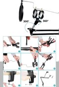 Resim Set-01 - Trust 20378 İçin Mikrofon Standı + Pop Filtre Shock Mount Set Lastvoice