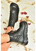 Resim Siyah Dolgu Taban Kadın Bot N267007309 