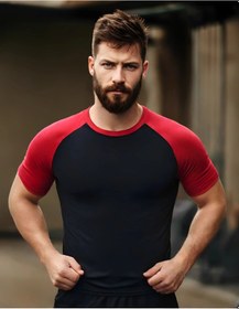 Resim Snapbuy Erkekler Uv Koruyucu Rashguard Sörf Mayo - Denizanası Önleyici Kısa Kollu Yüzme Üstü Chınamavi Mavi 