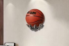 Resim EL ŞEKLİNDE BASKETBOL, FUTBOL TOP TUTUCU, GÜMÜŞ 