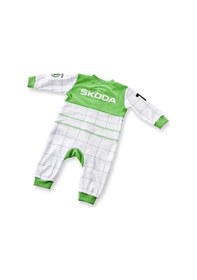 Resim 31113- Skoda Motorsport Çocuk Tulumu Beyaz, Yeşil Beyaz - Yeşil 