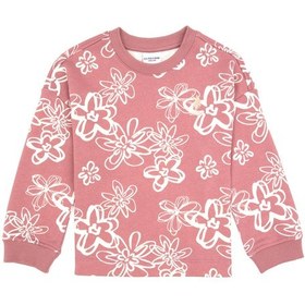 Resim U.S. Polo Assn. Kız Çocuk Orkide Çiçek Desenli Bisiklet Yaka Sweatshirt 50317957-VR221 