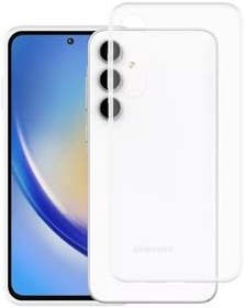 Resim KZY İletişim Samsung Galaxy A35 Kapak 1mm Süper Silikon Şeffaf Kılıf 