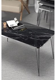 Resim Uslucan Alışveriş Zigon Sehpa Kr Ve Orta Sehpa Kr Set Gümüş Bendir Tel Ayak Siyah Çok Renkli 