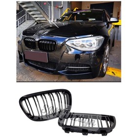 Resim Bmw F20 Makyajsız Kasa M Ön Panjur-böbrek 2011-2014 Parlak Siyah 