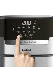 Resim TEFAL , Ey505d Easy Fry & Grill Precision Yağsız Fritöz Airfryer, 