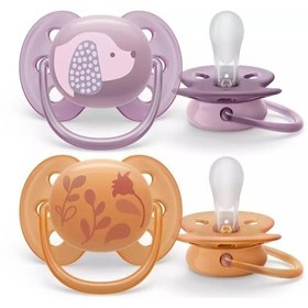 Resim Philips Avent Ultra Soft Yumuşak 2li Emzik 6-18 Ay - Scf091/18 