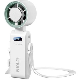 Resim El Soğutma Fanı Usb Şarj Edilebilir 199-level Yüksek Hız Için Ayarlanabilir Whıte Beyaz 