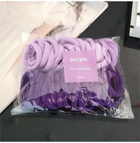 Resim Snapbuy 50 Adet Renkli Elastik Saç Bandı - Kadınlar Ve Kızlar İçin Dikişsiz Saç Tokasıkız Çocuk0 - 12 Ay Lavanta 