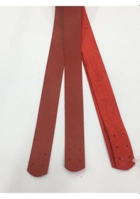 Resim Karantuhafiye Dikmeli Spor Sap / Çanta Sapı / Deri Dikmeli Sap 70 Cm Kırmızı Kırmızı 