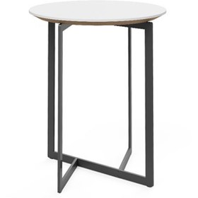 Resim Terna Beyaz Laminat Sehpa 45x55 cm 