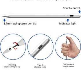 Resim Microcase Ipadler Ile Uyumlu Aktif Stylus Dokunmatik Kalem 2.nesil Manyetik - Al3451 Beyaz 