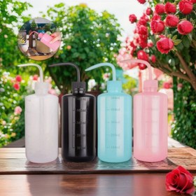 Resim 2 Adet 500ml Sızdırmaz Ters Çevirme Pompalı Şişe - Ölçüm Baskılı (ml/cm³) Turkuaz Mavi & Pembe/Siyah (500µL Skala), Medikal Laboratuvarlar, Döviz Malzemeleri, Bitki Sulama, İnce Akış Kontrolü için Dayanıklı Lab ve 