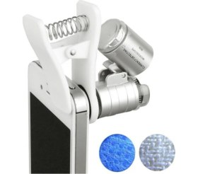 Resim Özgürce Yüksek Büyütmeli Mini Mikroskop, Cep Telefonu ile Kullanım Için 60X Zoom 