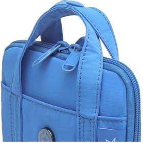 Resim Smart Bags Mikro Poly Kumaş Askılı Mini Boy Kadın Cüzdanı 3346 Mavi 