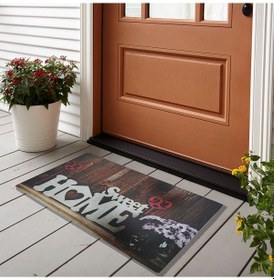 Resim Sweet Home Temalı Kauçuk Kapı Önü Paspası 