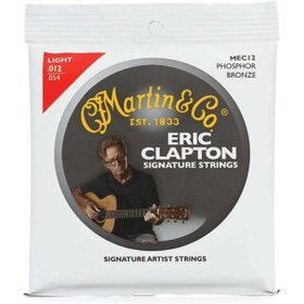 Resim Martin MEC12 Phosphor Bronze Eric Clapton's Choice Akustik Gitar Teli (12-54) 