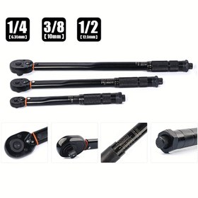 Resim 5-210Nm Tork Anahtarı Ayarlanabilir Tork Anahtarı Önceden Ayarlanmış Tork Anahtarı 1/4 3/8 1/2 Anahtar Tork Anahtarı 