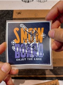 Resim Bay Etiket Hbg102 Snowboard Yazili Etiket 