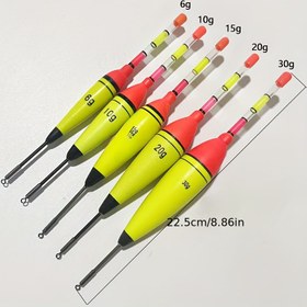 Resim 5-li Paket Balıkçılık Şamandıraları - Ağır Hizmet Tipi Uzun Kuyruklu Şamandıralar, Parlak Turuncu/Kırmızı Tasarım, Tatlısu ve Tuzlu Su Balıkçılığı, Sinek Balıkçılığı, Döner Döküm için Uygun - Yem, Göz Alıcı Yüzer Kuyruk, Güvenilir Yüzerlik, Profesyonel Balıkçı Kullanımı, Dayanıklı Yüzer,Yüzer Yem 