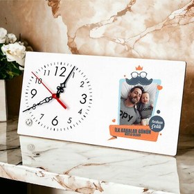 Resim Babama İlk Hediyem Şık Masa Saati 
