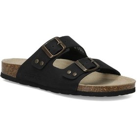 Resim Lumberjack Jolıe Nu 4fx Hakiki Deri Siyah Comfort Casual Anatomik Terlik 001 