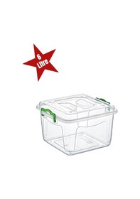 Resim Şeffaf Saklama Kutusu 6 Litre Renkli 