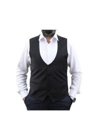 Resim Mentor Regalo Erkek Yelek U Yaka Cepken Siyah 50161 