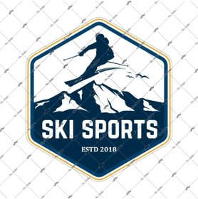 Resim Bay Etiket Hbg41 Kayak Sporu Etiketi 