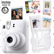 Resim Instax mini 12 Lila Fotoğraf Makinesi-30'lu Film-Albüm-Mandal-Çerçeve ve Kılıf Mega Set 1 Instax