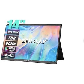 Resim Zeuslap ZL14P 14" 4 MS 60 HZ Full HD IPS Taşınabilir Monitör 