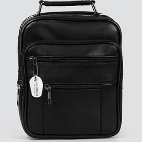 Resim Westbag Erkek Çelik Kasalı Hakiki Deri El Ve Omuz Çantası Ayarlanabilir Askılı Küçük Boy Siyah 