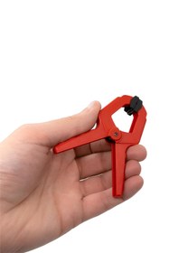 Resim Badem10 Yaylı Kıskaç Mandal El Tip İşkence Kırmızı Klips Hobi 38 mm 2 ADET 